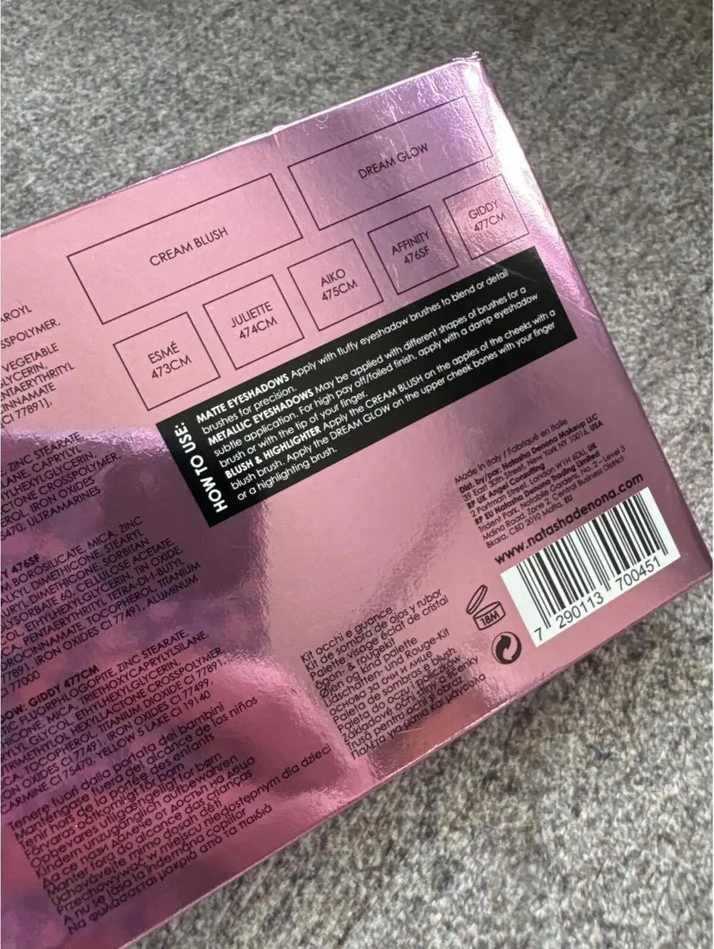 Natasha Denona Love Face Palette Eye & Cheek – Pink Compact NIB
